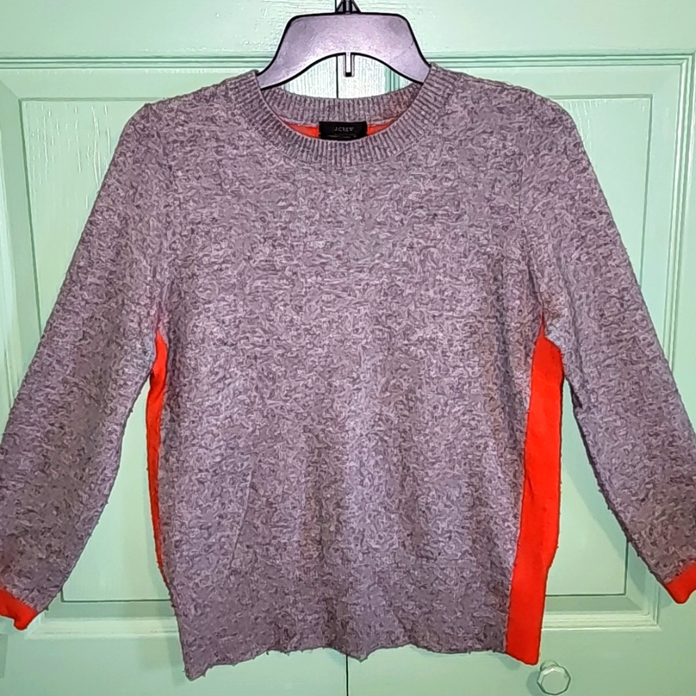J CREW Cashmere & Wool Pullover Sweater EUC  (Size Marked L fits like M)